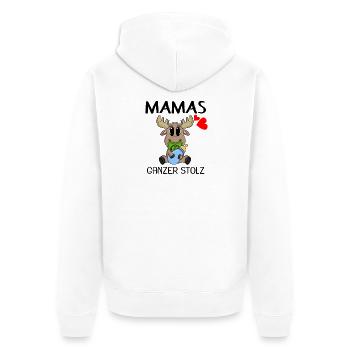 Baby Geburt Schwanger Babyspruch Sprüche - Unisex Premium Bio Zip Hoodie - Weiß - Hinten - Thijin (182cm)