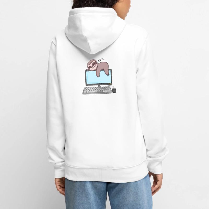 Computer Nerd Programmer Gift Unisex Premium Organic Zip Hoodie