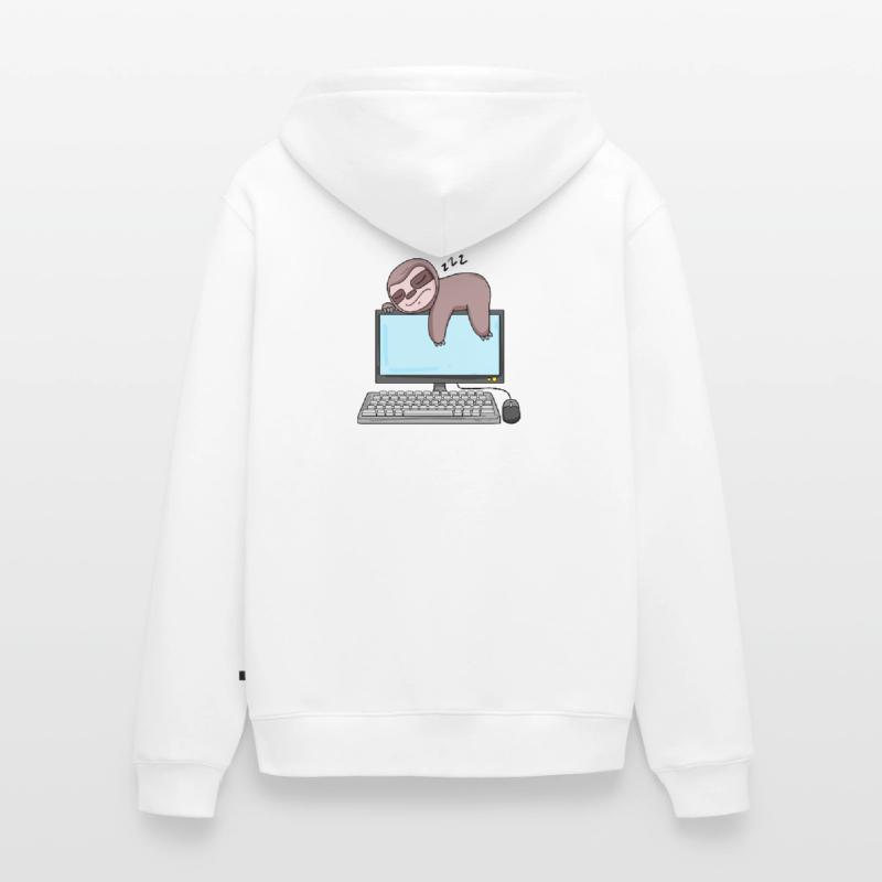 Computer Nerd Programmer Gift Unisex Premium Organic Zip Hoodie