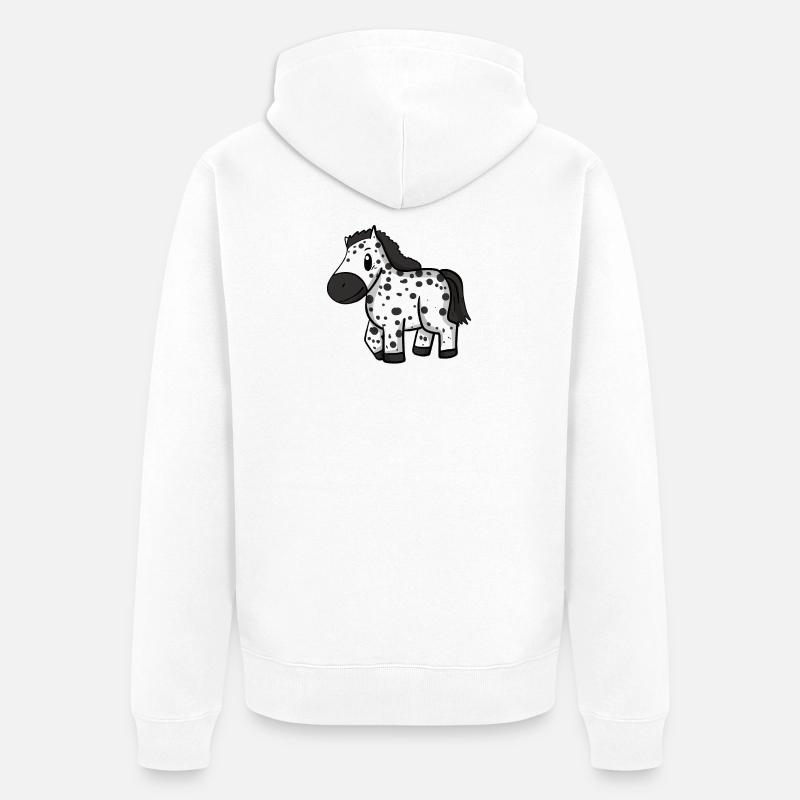 Cheval - Veste à capuche bio Premium Unisexe - blanc