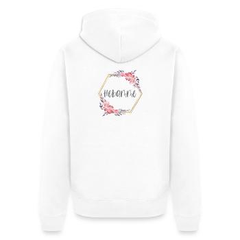 Hebamme Geburt Berufung Geburtshilfe Säugling - Unisex Premium Bio Zip Hoodie - Weiß - Hinten - Thijin (182cm)