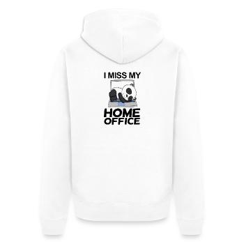 Home Office Miss Humor Funny - Unisex Premium Organic Zip Hoodie - white - Back - Thijin (182cm)