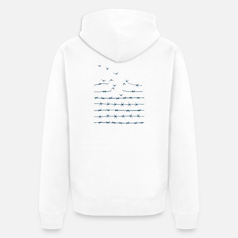 Libérez-vous - Veste à capuche bio Premium Unisexe - blanc