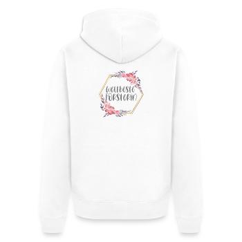 Weltbeste Försterin Forstwirtschaft Beruf Geschenk - Unisex Premium Bio Zip Hoodie - Weiß - Hinten - Thijin (182cm)