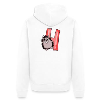 4 ans 4 ans avec motif animal - quatre - Veste à capuche bio Premium Unisexe - blanc - Dos - Thijin (182cm)