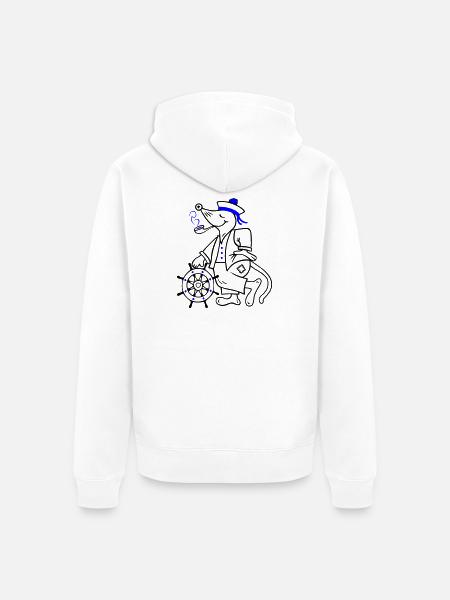 Marin, maritime - Veste à capuche bio Premium Unisexe - blanc