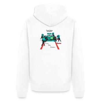 trust the process - Veste à capuche bio Premium Unisexe - blanc - Dos - Thijin (182cm)