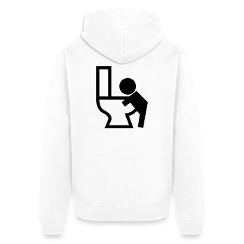 Vomissements Puck malade - Veste à capuche bio Premium Unisexe - blanc - Dos - Thijin (182cm)