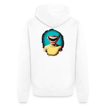 LOL 02 - Veste à capuche bio Premium Unisexe - blanc - Dos - Thijin (182cm)
