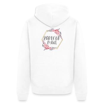 Österreich Kärnten Mädchen Heimat Geschenk - Unisex Premium Bio Zip Hoodie - Weiß - Hinten - Thijin (182cm)