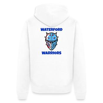 Waterford Warriors Ireland - Unisex Premium Organic Zip Hoodie - white - Back - Thijin (182cm)