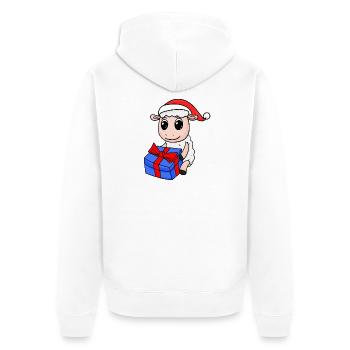 Noël de mouton - Veste à capuche bio Premium Unisexe - blanc - Dos - Thijin (182cm)