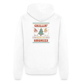 Pull de Noël moche - Veste à capuche bio Premium Unisexe - blanc - Dos - Thijin (182cm)