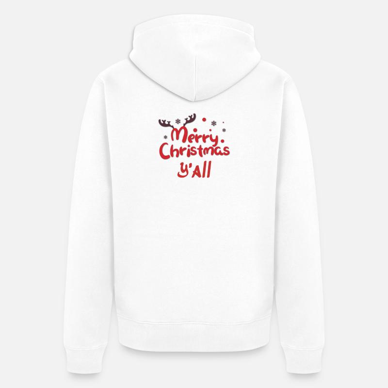 Noël, noël, noël, noël, noël, noël, noël, noël, - Veste à capuche bio Premium Unisexe - blanc