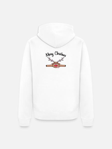Weihnachten weihnachtlich Geschenk - Unisex Premium Bio Zip Hoodie - Weiß