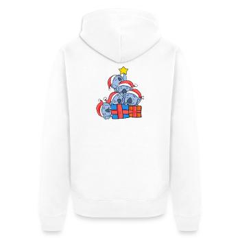 Koala Weihnachtsbaum Weihnachten - Unisex Premium Bio Zip Hoodie - Weiß - Hinten - Thijin (182cm)