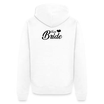 Mariée d’équipe - Veste à capuche bio Premium Unisexe - blanc - Dos - Thijin (182cm)
