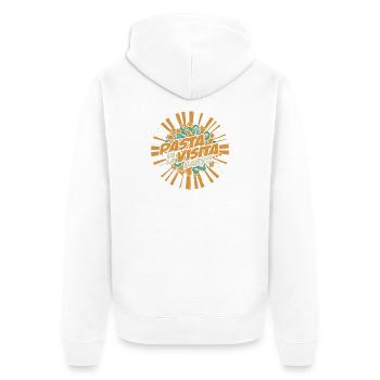 Pasta Vista Baby - Unisex Premium Bio Zip Hoodie - Weiß - Hinten - Thijin (182cm)