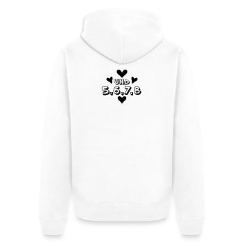 Tanzen Rhythmus Tanz Tänzer Tänzerin - Unisex Premium Bio Zip Hoodie - Weiß - Hinten - Thijin (182cm)