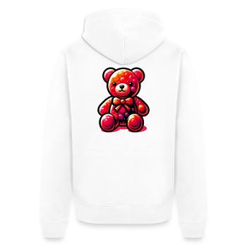 Ours - Veste à capuche bio Premium Unisexe - blanc - Dos - Thijin (182cm)