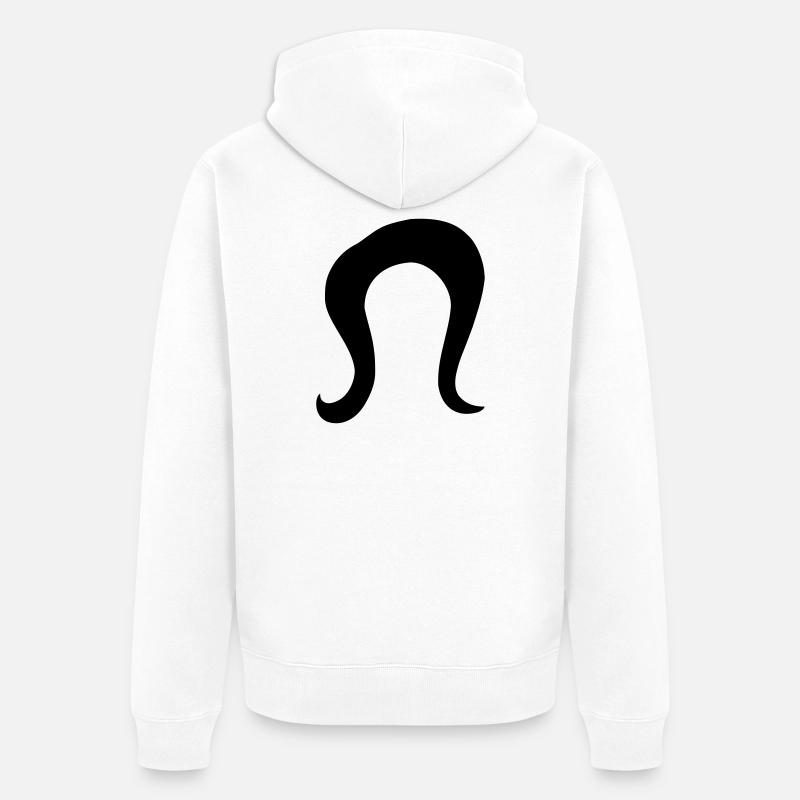 Frisur - Unisex Premium Bio Zip Hoodie - Weiß