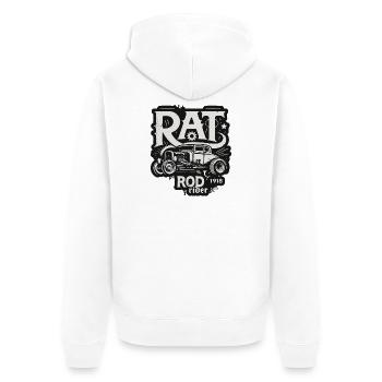Chemise Ratsking Ratlook – Style rustique personnalisé - Veste à capuche bio Premium Unisexe - blanc - Dos - Thijin (182cm)