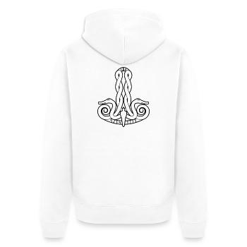 Thors hammer - Veste à capuche bio Premium Unisexe - blanc - Dos - Thijin (182cm)