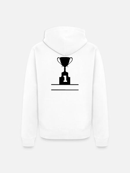 Cup cup number 1 - Unisex Premium Organic Zip Hoodie - white