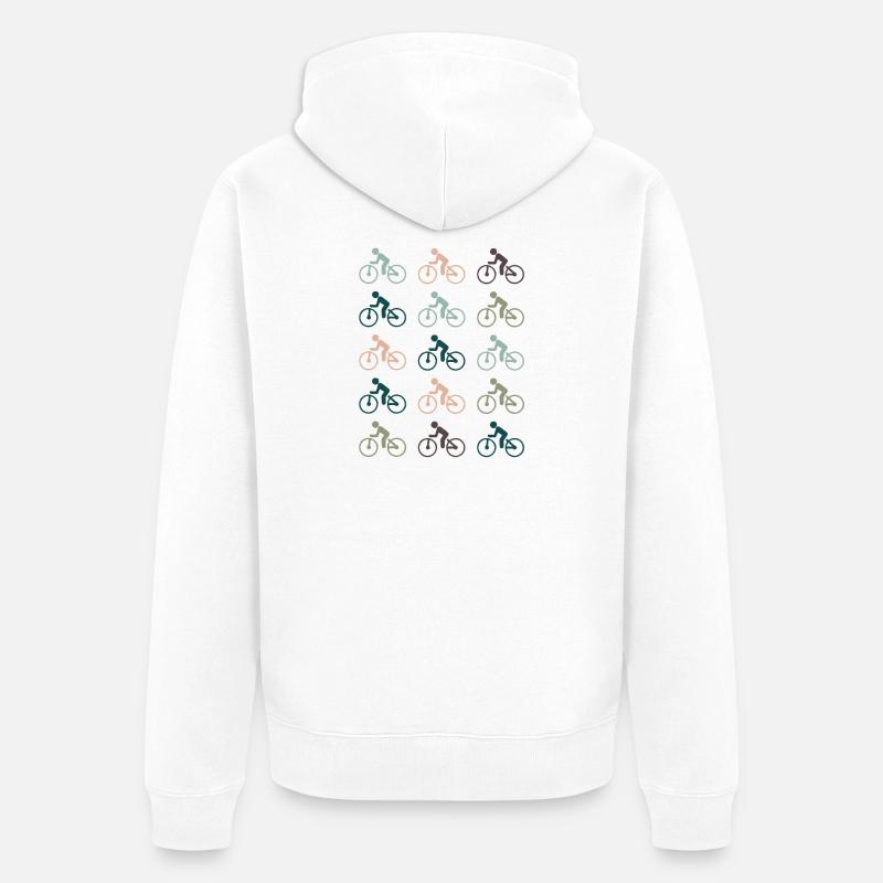 Bicyclette - Veste à capuche bio Premium Unisexe - blanc
