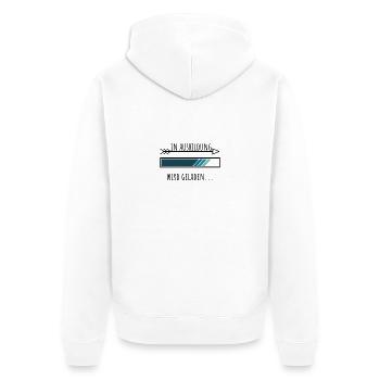 Ausbildung Personalisierter Beruf Jungs - Unisex Premium Bio Zip Hoodie - Weiß - Hinten - Thijin (182cm)