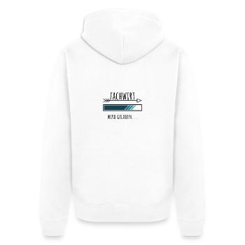 Fachwirt Ausbildung Personalisierter Beruf Jungs - Unisex Premium Bio Zip Hoodie - Weiß - Hinten - Thijin (182cm)