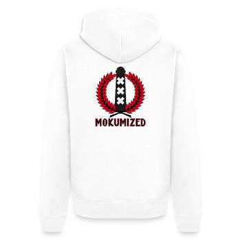 Mokumisé - Veste à capuche bio Premium Unisexe - blanc - Dos - Thijin (182cm)