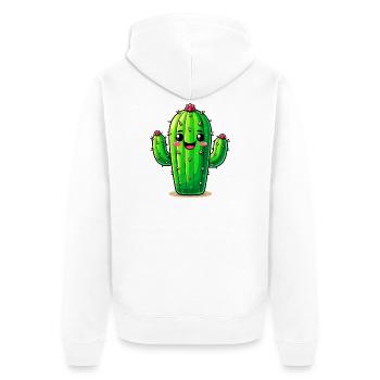 Cactus - Veste à capuche bio Premium Unisexe - blanc - Dos - Thijin (182cm)