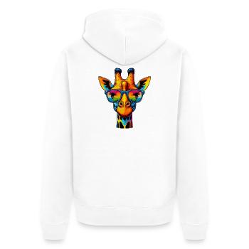 Girafe - Veste à capuche bio Premium Unisexe - blanc - Dos - Thijin (182cm)