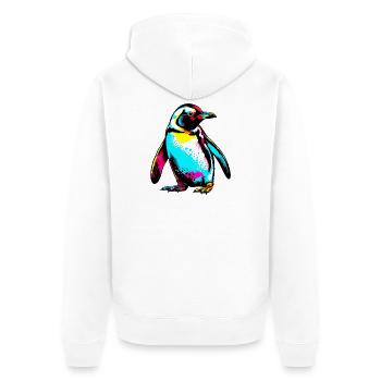 Pingouin - Veste à capuche bio Premium Unisexe - blanc - Dos - Thijin (182cm)