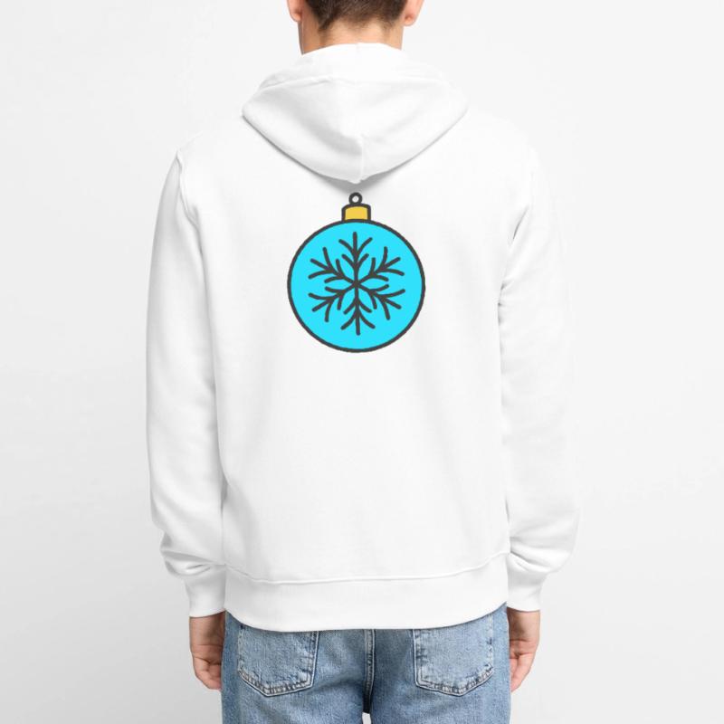 Weihnachtskugel Unisex Premium Bio Zip Hoodie