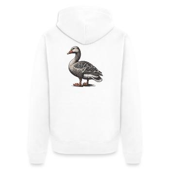 Oie - Veste à capuche bio Premium Unisexe - blanc - Dos - Thijin (182cm)