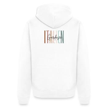 Italien Urlaub Gardasee Geschenk - Unisex Premium Bio Zip Hoodie - Weiß - Hinten - Thijin (182cm)