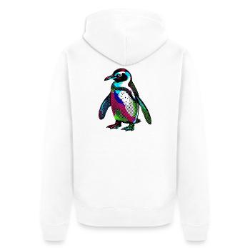 Pingouin - Veste à capuche bio Premium Unisexe - blanc - Dos - Thijin (182cm)