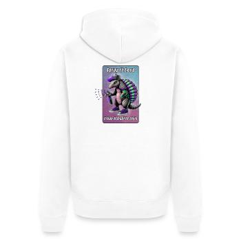 Vaporisez-le fort – Urban Armadillo - Veste à capuche bio Premium Unisexe - blanc - Dos - Thijin (182cm)