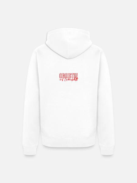 Oboistin Aus Leidenschaft Oboe Statement - Unisex Premium Bio Zip Hoodie - Weiß