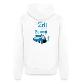 Tente à bière Fun - Veste à capuche bio Premium Unisexe - blanc - Dos - Thijin (182cm)
