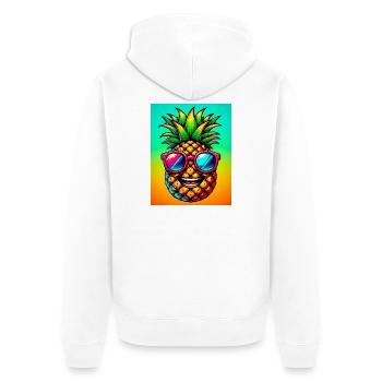 Ananas - Veste à capuche bio Premium Unisexe - blanc - Dos - Thijin (182cm)