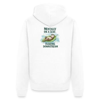 Recovery Chiller Saying Santé mentale - Veste à capuche bio Premium Unisexe - blanc - Dos - Thijin (182cm)