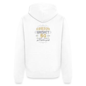 55. Geburtstag 55 Jahre alt Spruch Geschenk - Unisex Premium Bio Zip Hoodie - Weiß - Hinten - Thijin (182cm)