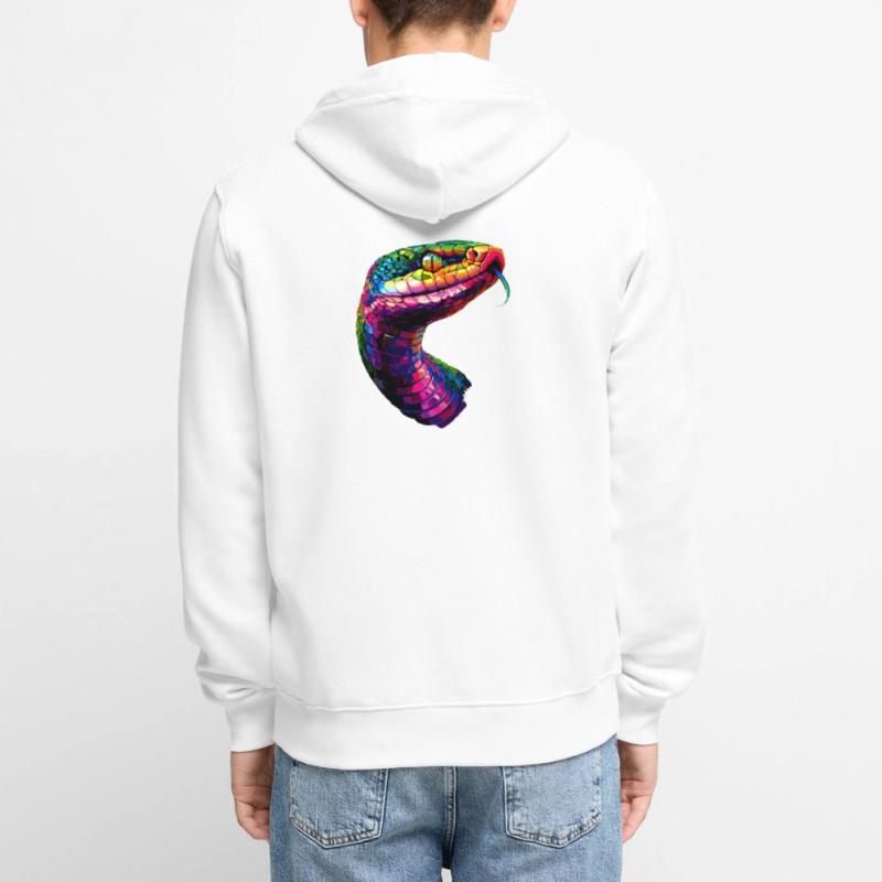 snake, python, cobra, rattlesnake, snakes Unisex Premium Organic Zip Hoodie