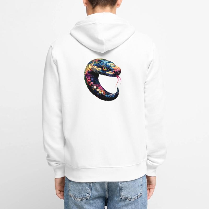 snake, python, cobra, rattlesnake, snakes Unisex Premium Organic Zip Hoodie