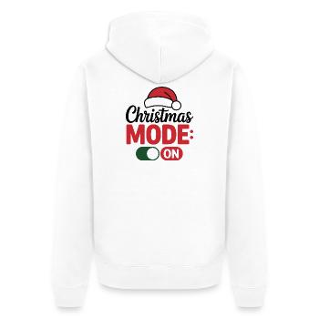 Weihnachtsschönes Vulkan Design - Unisex Premium Bio Zip Hoodie - Weiß - Hinten - Thijin (182cm)