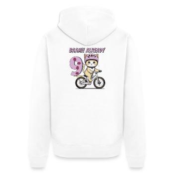 VÉLO CHAT BAAM !! DÉJÀ NEUF - Veste à capuche bio Premium Unisexe - blanc - Dos - Thijin (182cm)