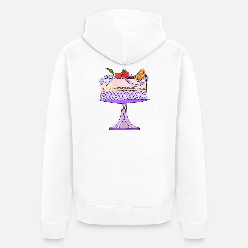 Gâteau - Veste à capuche bio Premium Unisexe - blanc